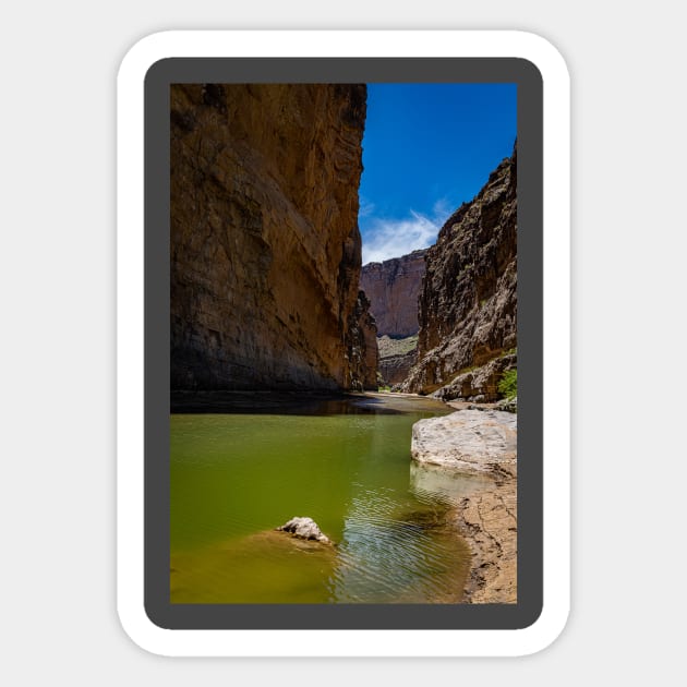 Santa Elena Canyon Sticker by Gestalt Imagery